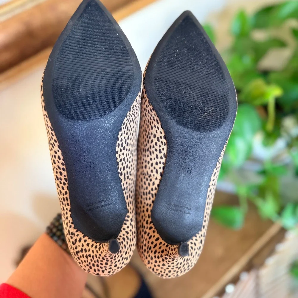 Women's Pump Heels Bundle Size 8 Black & Animal Print Office Career Shoe Neutral